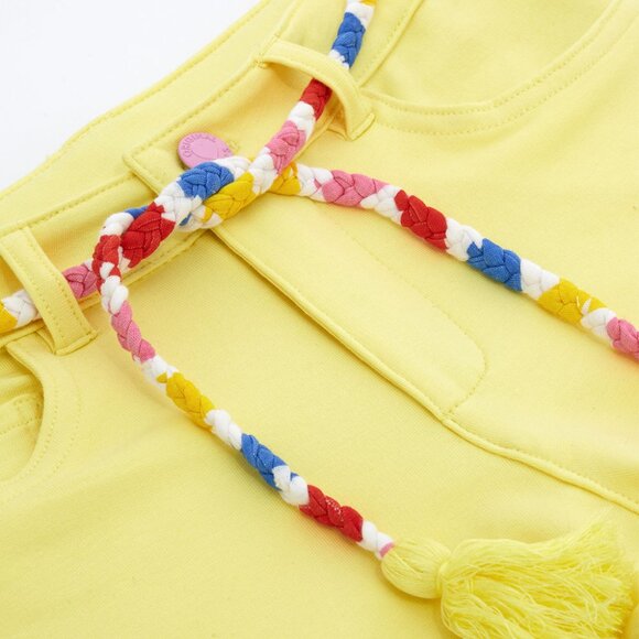 💥 SUMMER SALE - TASSEL BELT YELLOW BEACH SHORTS FOR GIRLS - Picture 4 of 6